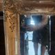 Golden rectangular mirror 19th around 1850