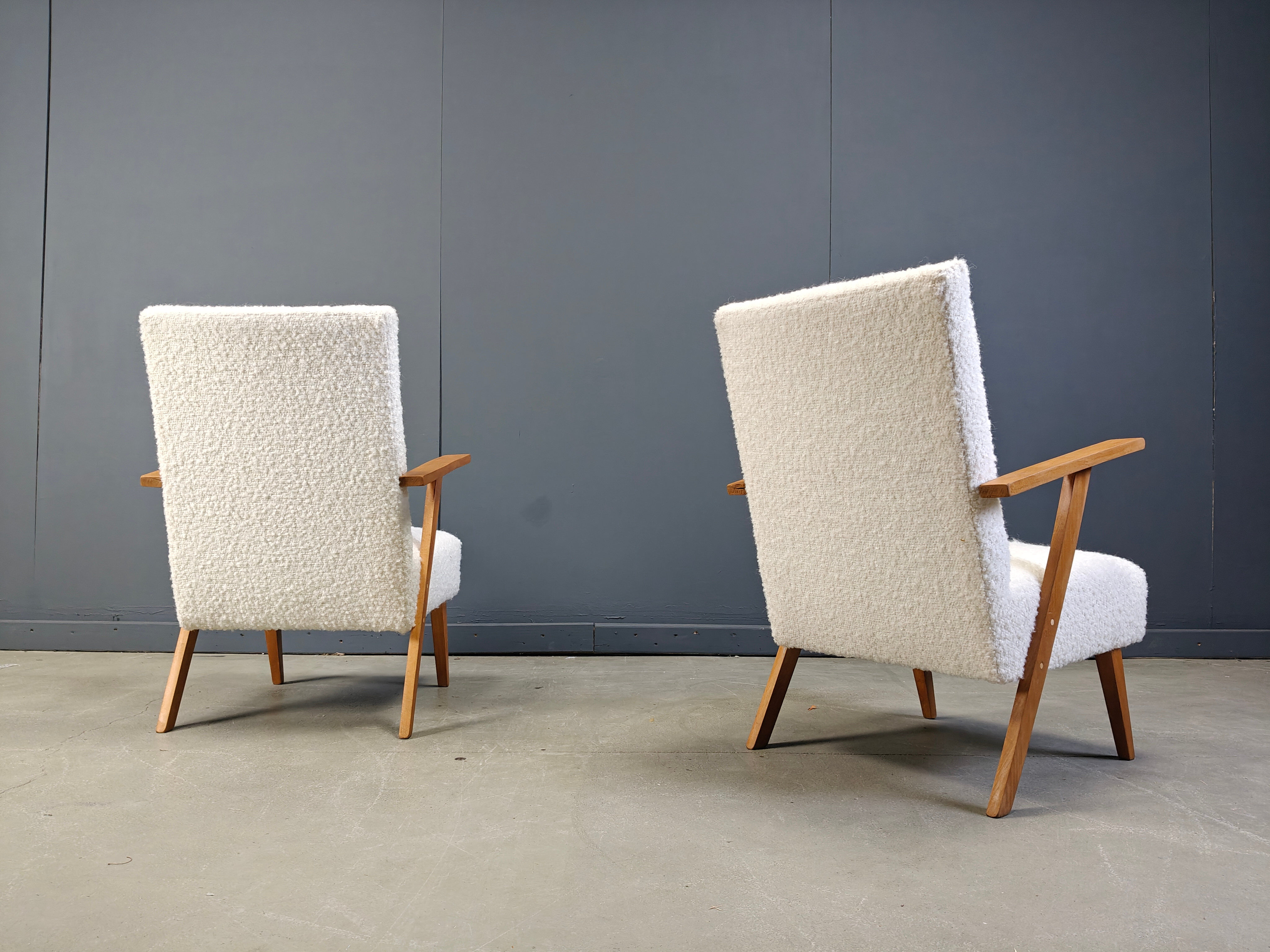 Pair of mid-century Dutch armchairs, 1960s