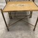 Ensemble de 3 tables gigognes dorée vintage des années 70