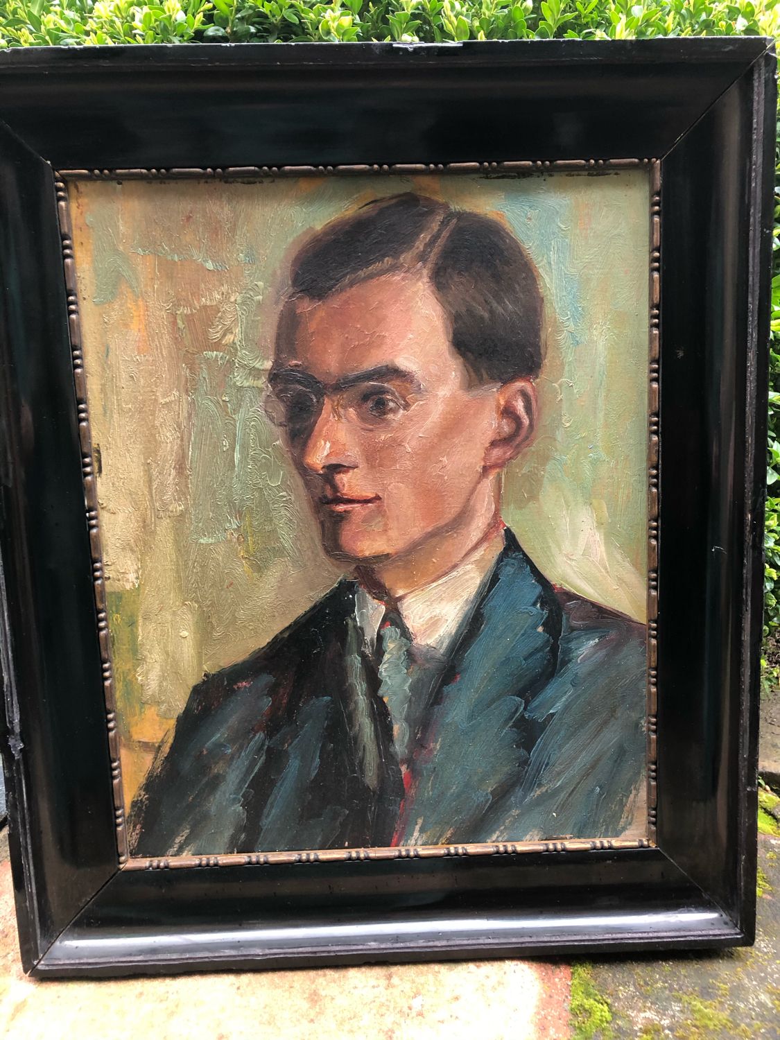 Portrait d’homme Professeur Art Déco Strasbourg vers 1900
