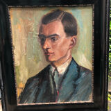 Portrait of a man Professor Arts Deco Strasbourg around 1900