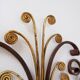Applique en fer forgé et verre dans le style de la Maison Baguès