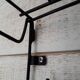 Coat rack and hat in metal and vintage teak