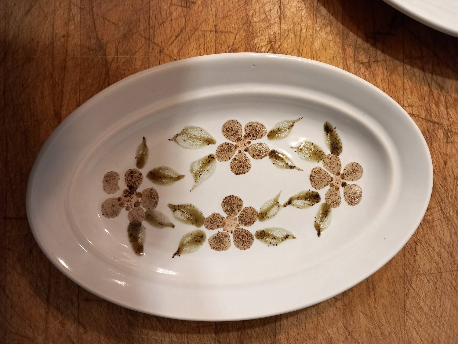 Saint Amand earthenware dishes and tureen set