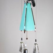 Ceiling lamp in glass, United States, 1950s