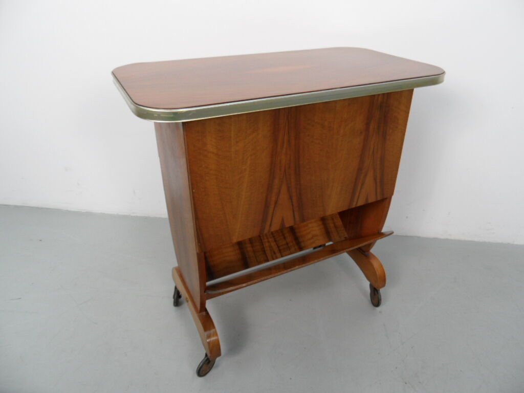 Mid -Century walnut trolley 1950s