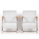 Tubular Steel Armchairs from Mücke-Melder 1930s, Set of Two