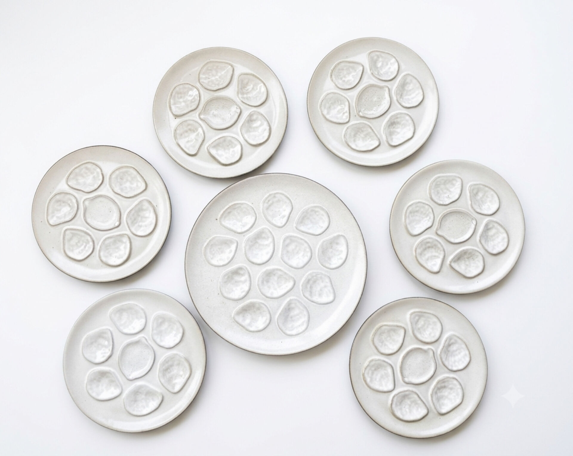 Niderviller oyster service in glazed stoneware