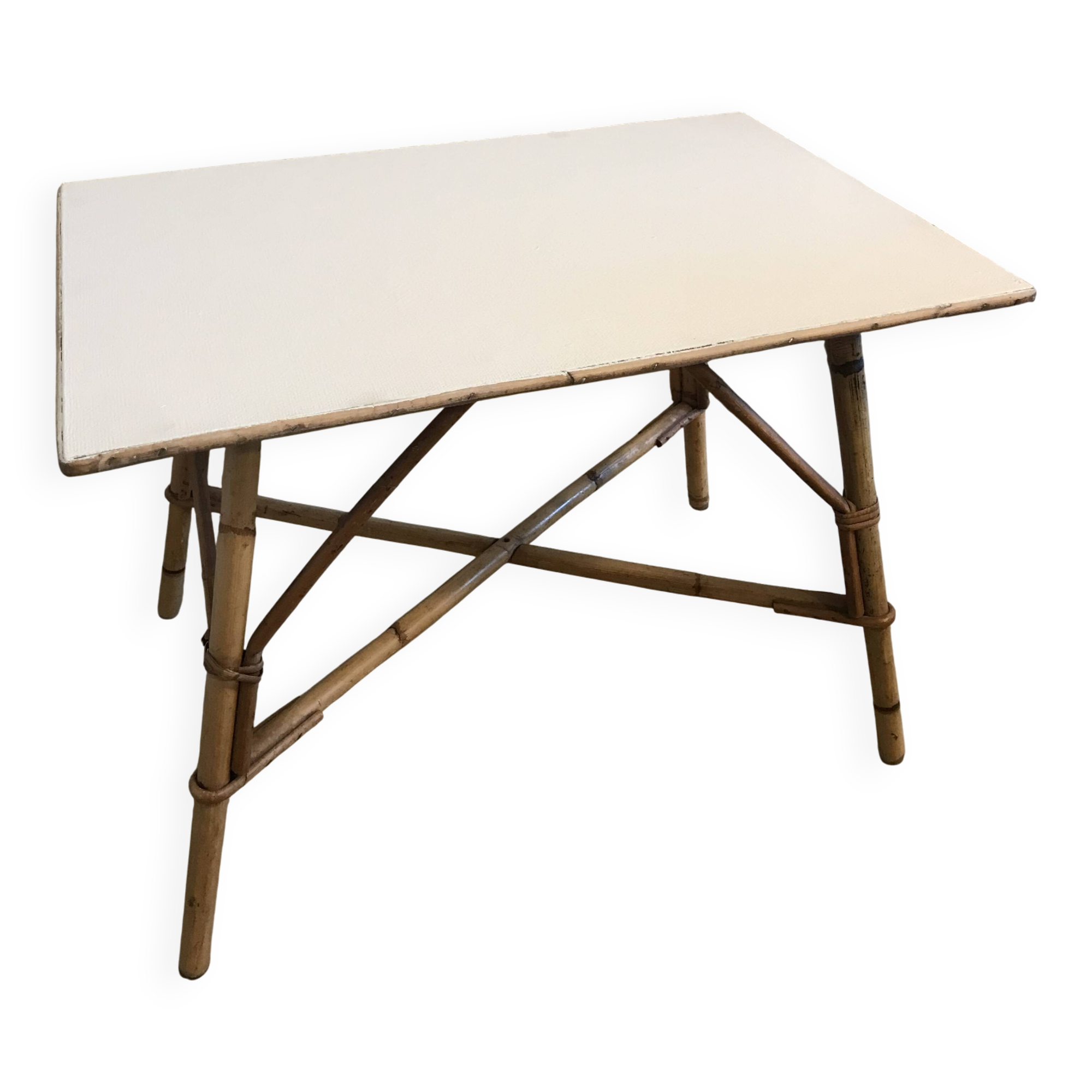 Vintage rattan/wicker table