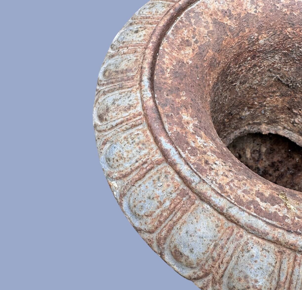 Antique Medici cast iron vase