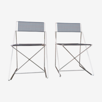 Pair of chairs by Niels Jorgen Haugesen for Magis 1970