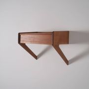 Floating bedside table by Sigfred Omann for Ølholm Møbelfabrik, 1960s