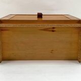 Antique 3 Drawer Chest of Drawers - Pitchpin and Leather - Vintage 70's - Scandinavian Style
