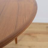 Mid-Century Teak Danish Round Dining Table, 1970s