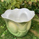 Cache pot art déco très belles nuances de vert