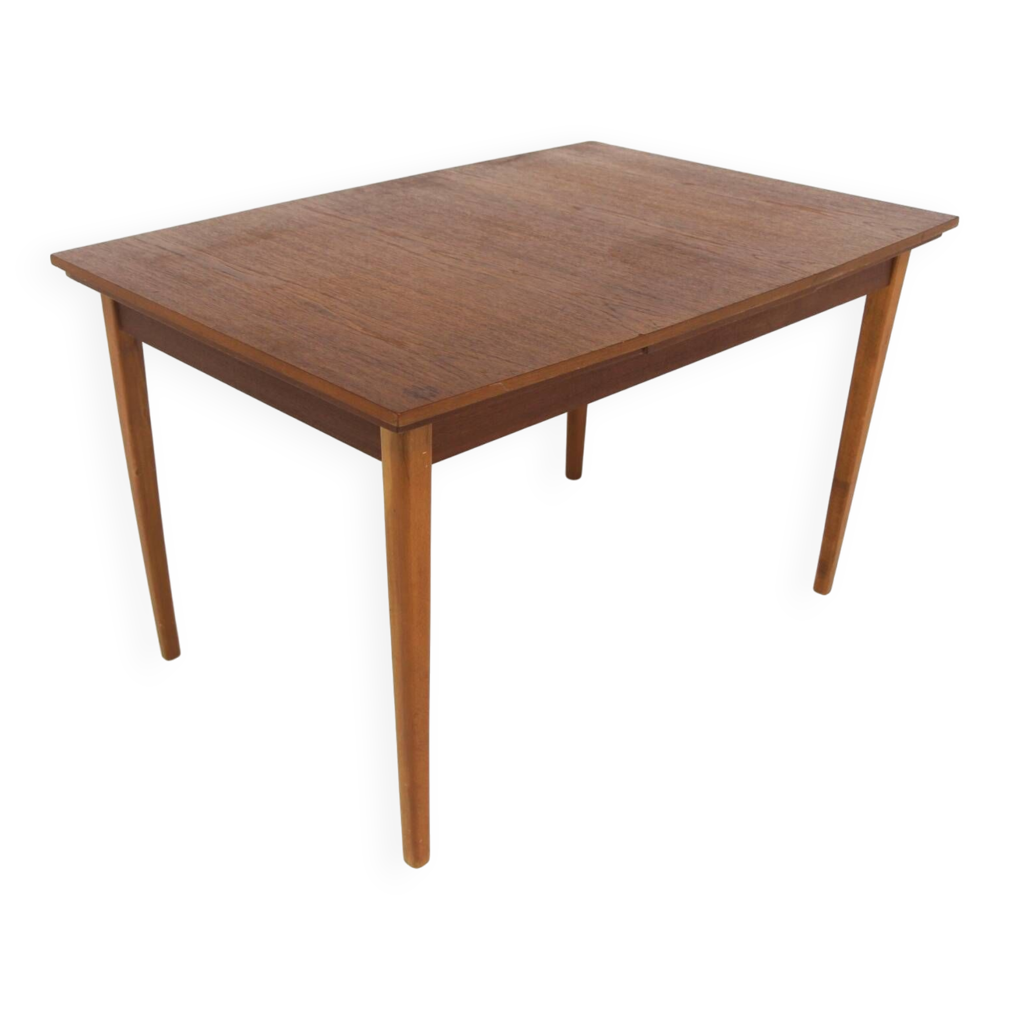 Teak “portfolio” dining room table, Sweden, 1960s