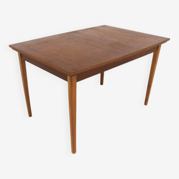 Table de salle à manger "portefeuille" en teck, Suède, 1960