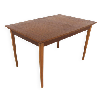 Table de salle à manger "portefeuille" en teck, Suède, 1960
