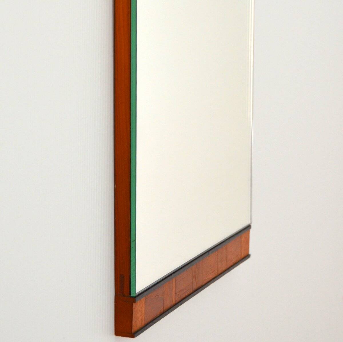 Scandinavian teak mirror 1960