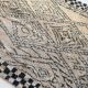 Moroccan Berber carpet Boujaad ecru with gray patterns 290x203cm
