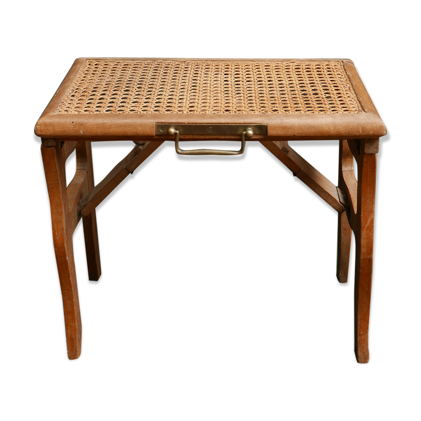 Tabouret pliable canné