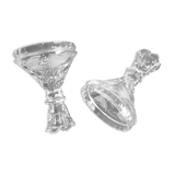 Set of 2 crystal candlesticks