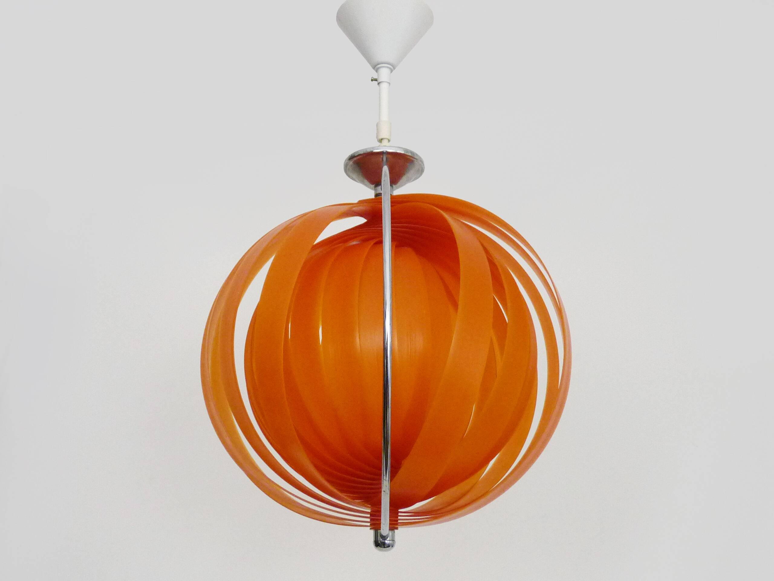 Vintage Christian Koban “Moon” orange pendant light, 80s