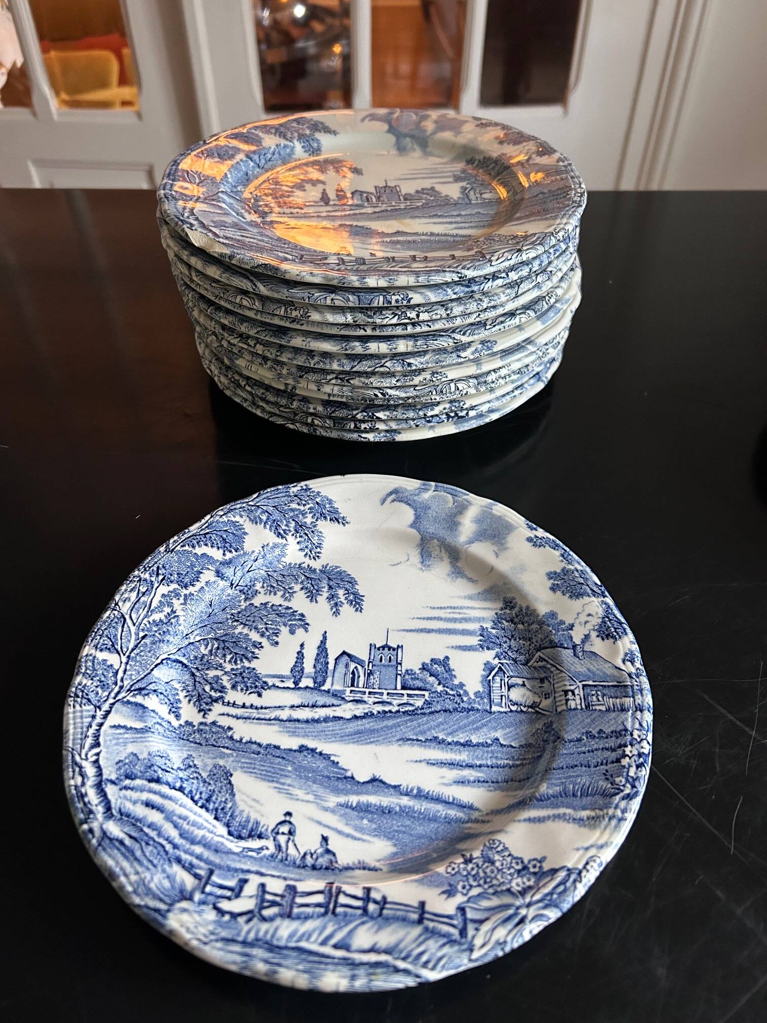 dessert plates and dish English Style