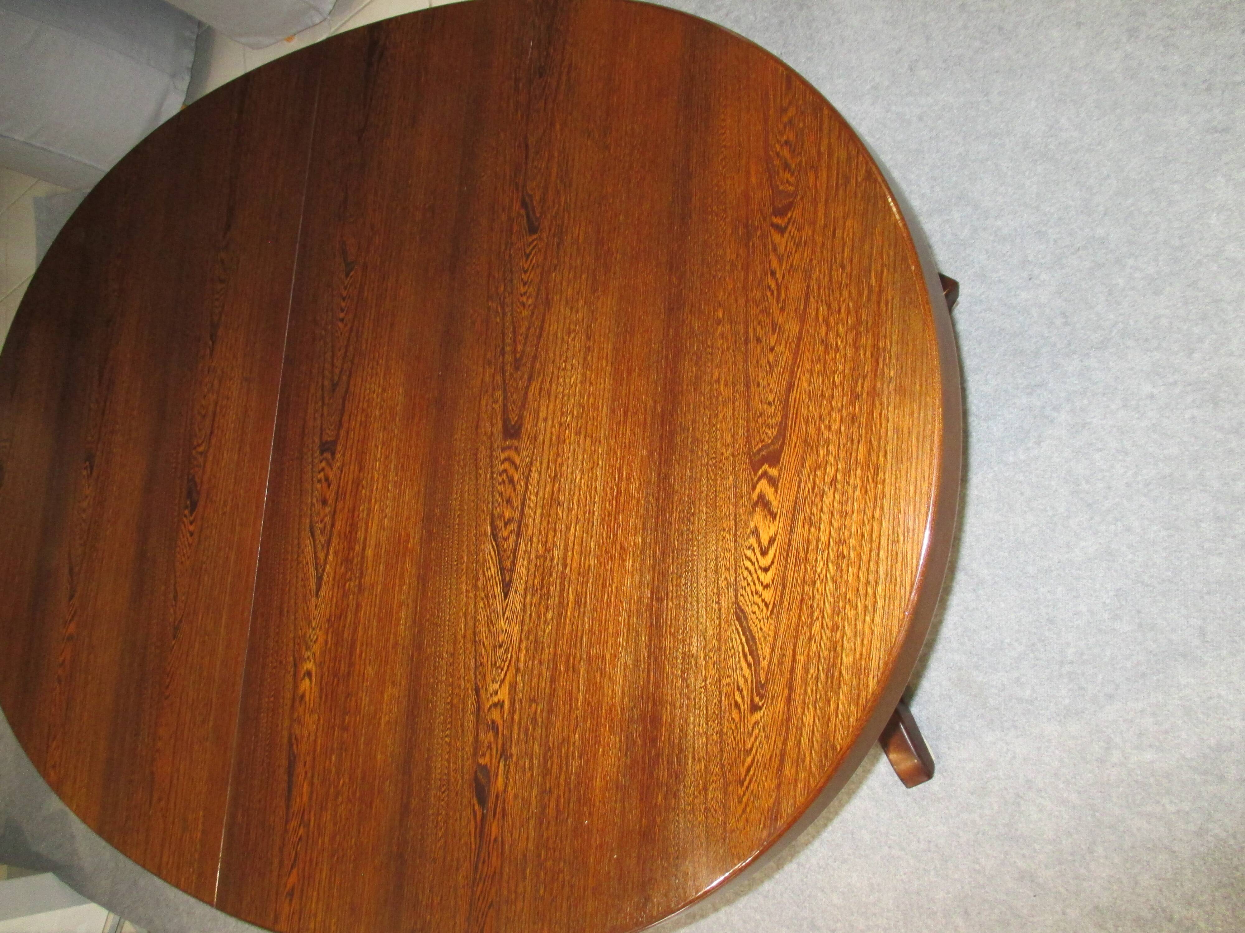 Vintage 190s Baumann Extendable Oval Dining Table