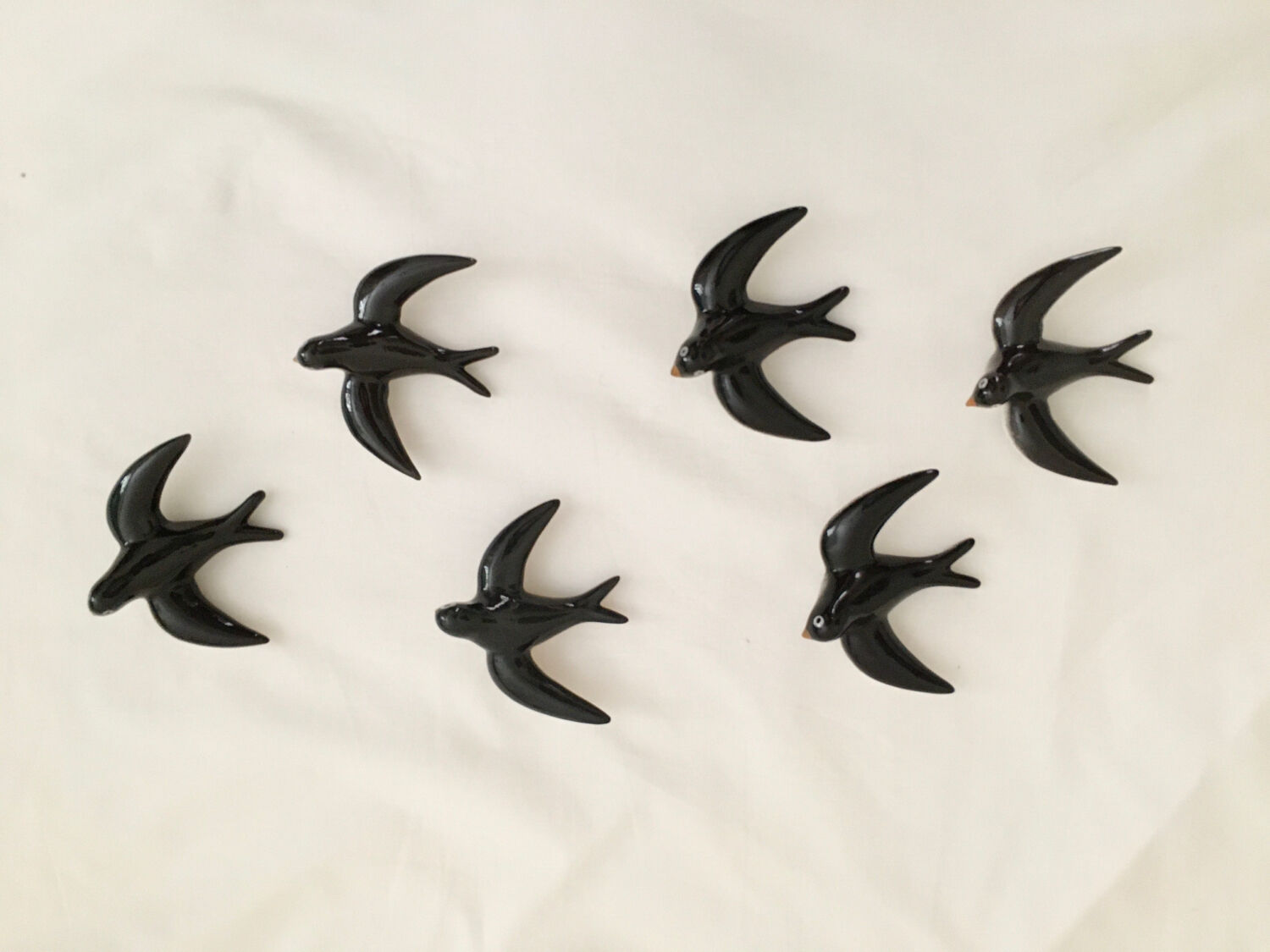 Lot of ceramic swallows