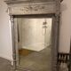 Trumeau ancien fin XIXè, grey wood, Shabby chic style 109x142cm