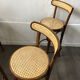 Set of 04 high stools canned bentwood