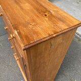 English wooden chest of drawers from the 80s