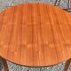 Old round extendable Scandinavian style table from the 1960s