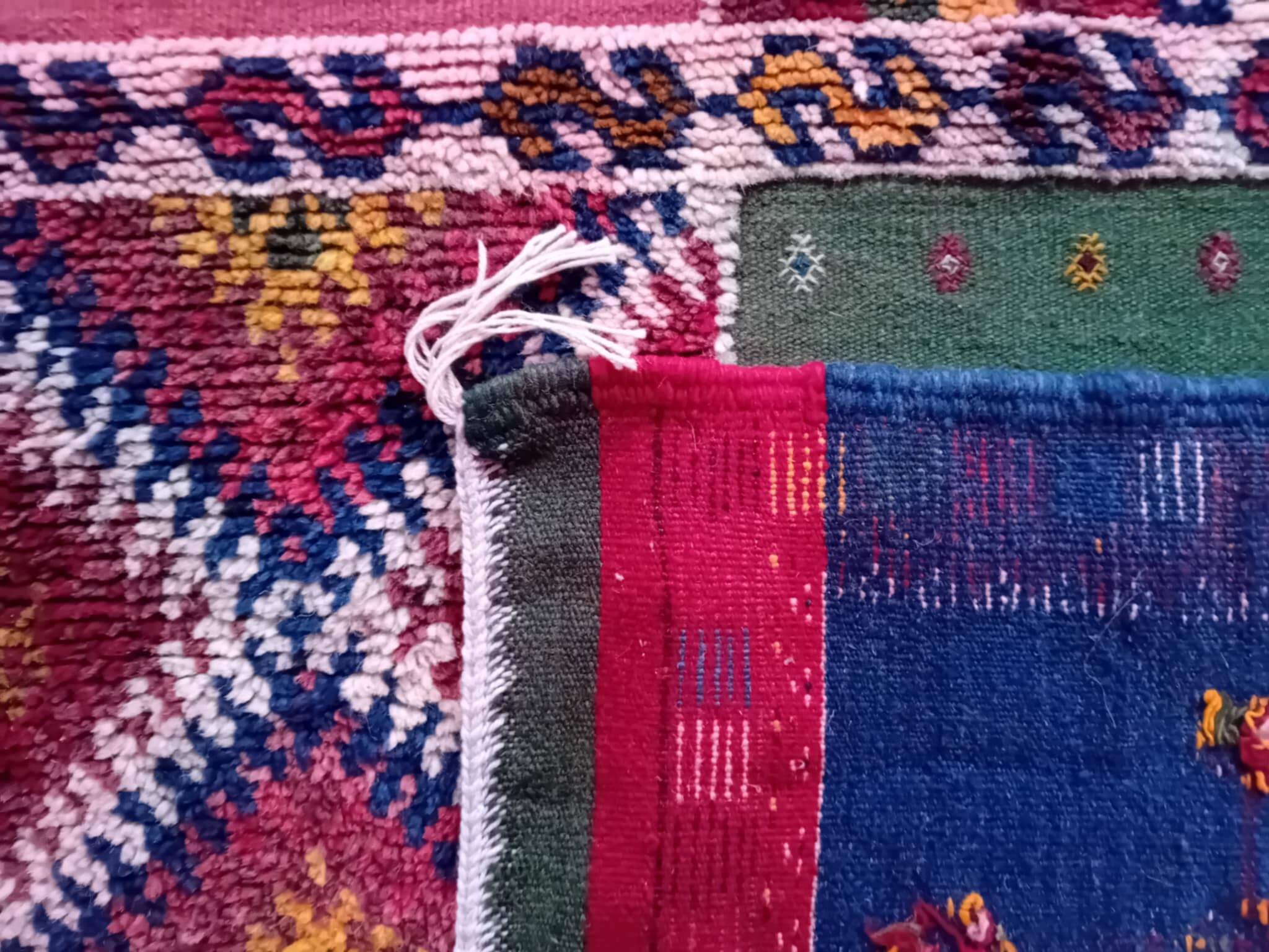 Handmade Berber Taznakht Kilim Rug 213x116cm