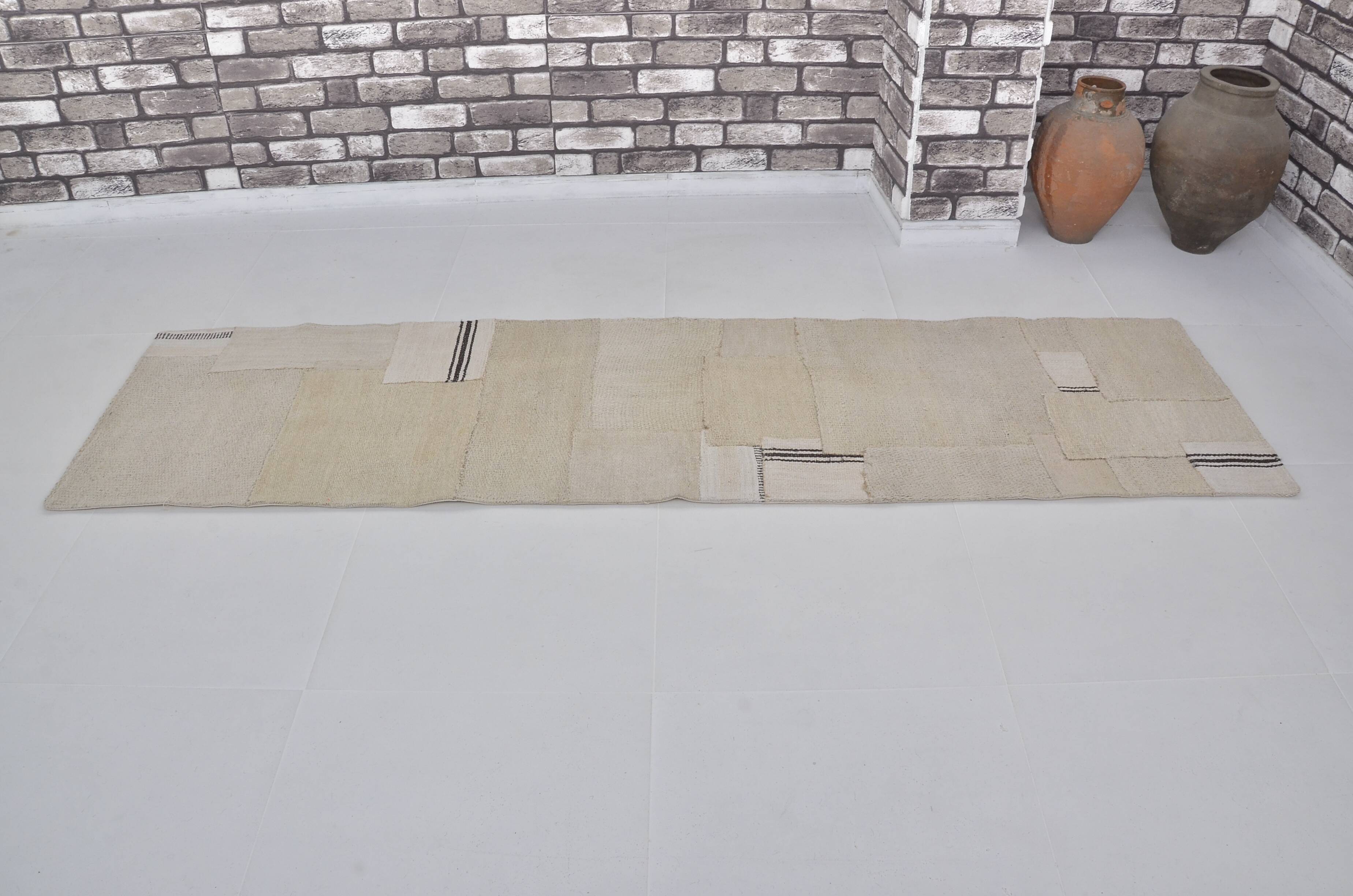 Vintage Anatolian Hemp Kilim Runner sku3844