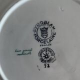Set of plates from the 70s, blue flower