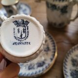 Service coffee tea iron earth XIX th Jeannette Saint amand