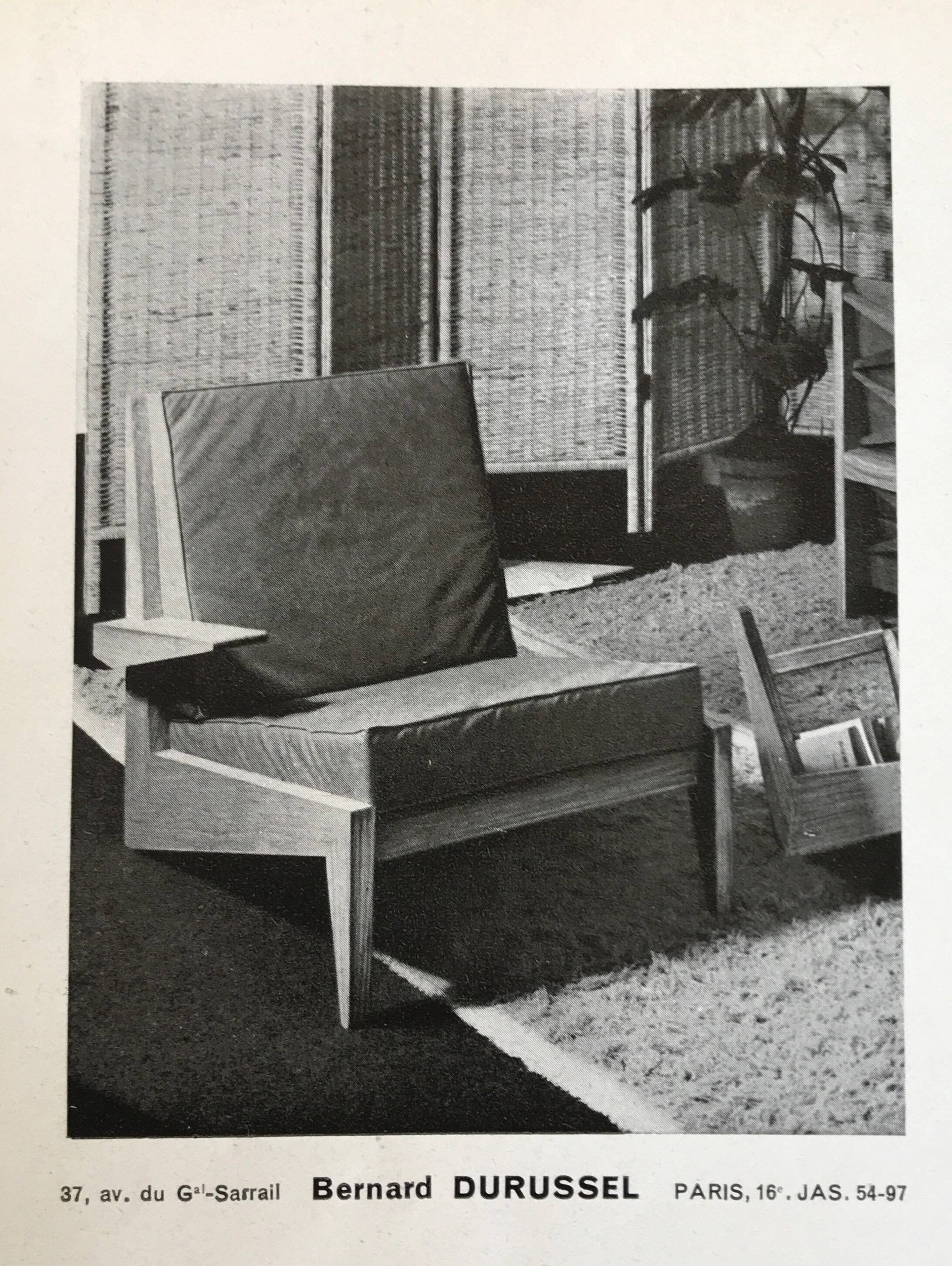 Bernard Durussel, pair of armchairs, France, 1948