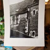 Photo  noir et blanc vintage campagne