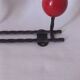 Vintage ball and metal coat racks