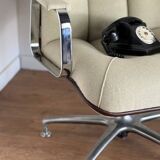 Vintage ADD FORM swivel armchair – chrome star base, 1970s