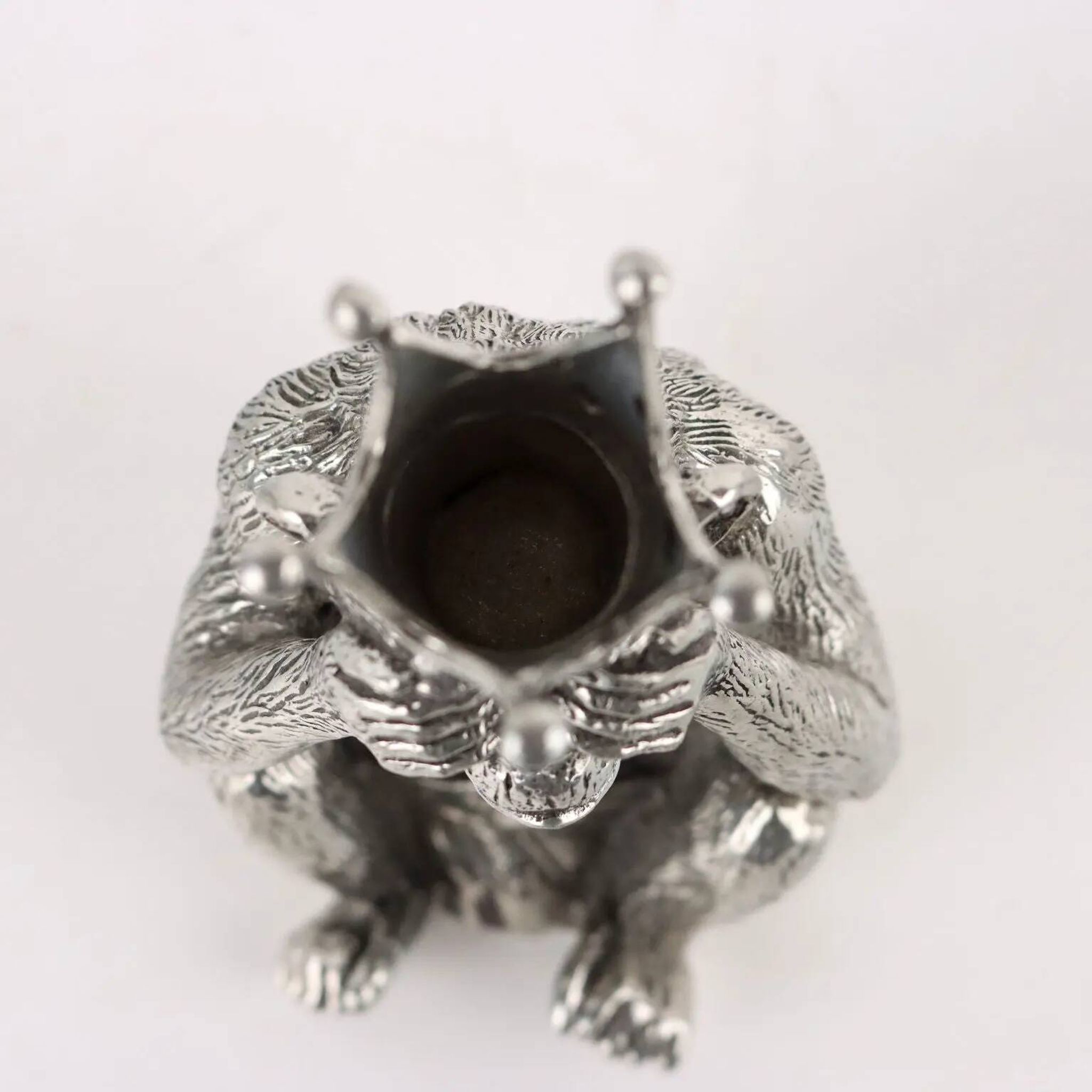 Vintage salt and pepper shaker set, design by Piero Figura, tin, 1980s-1990s.