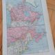Affiche carte Canada planche encyclopédie Larousse