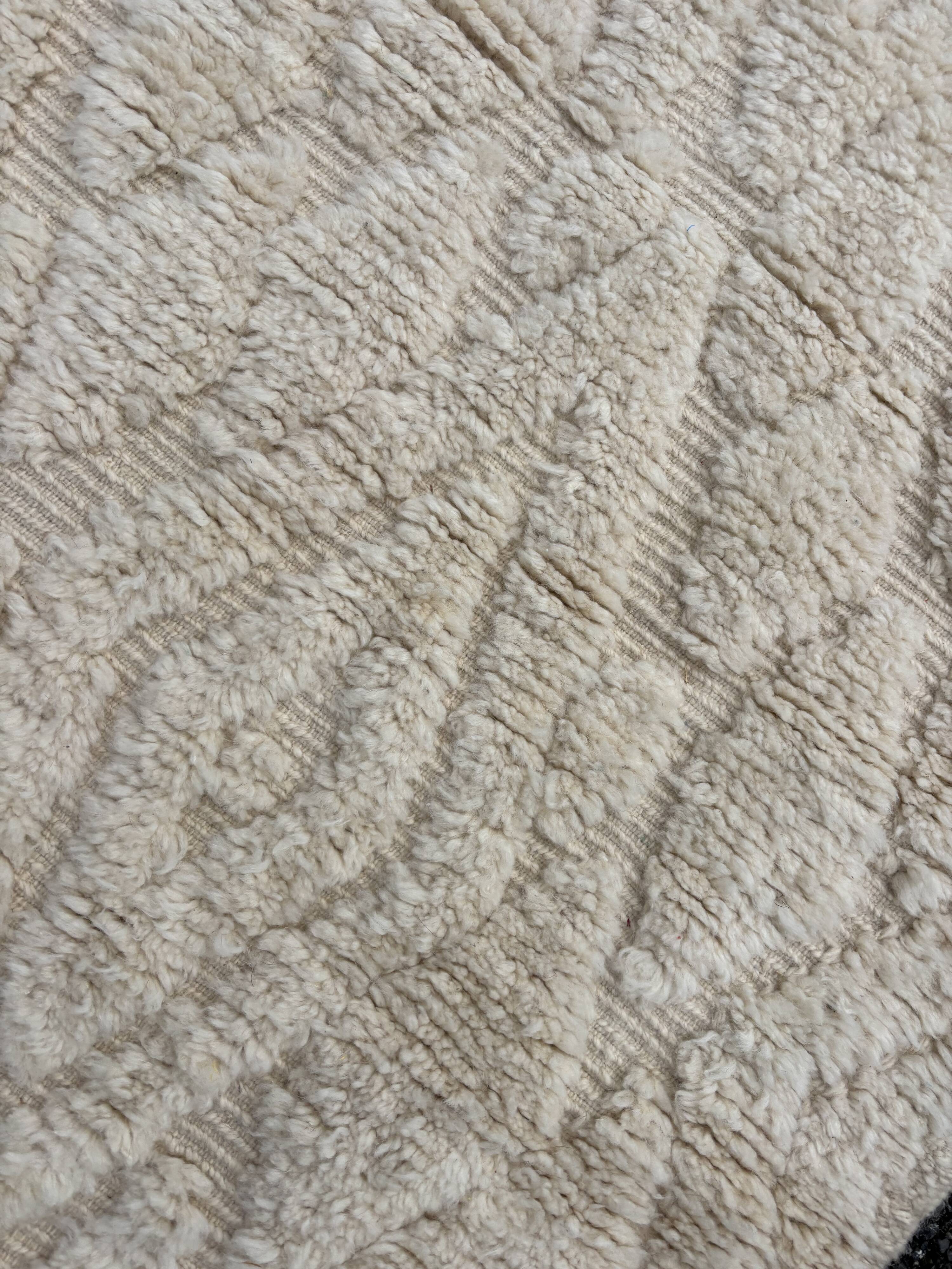 Berber Mrirt White hallway rug 95x390 cm