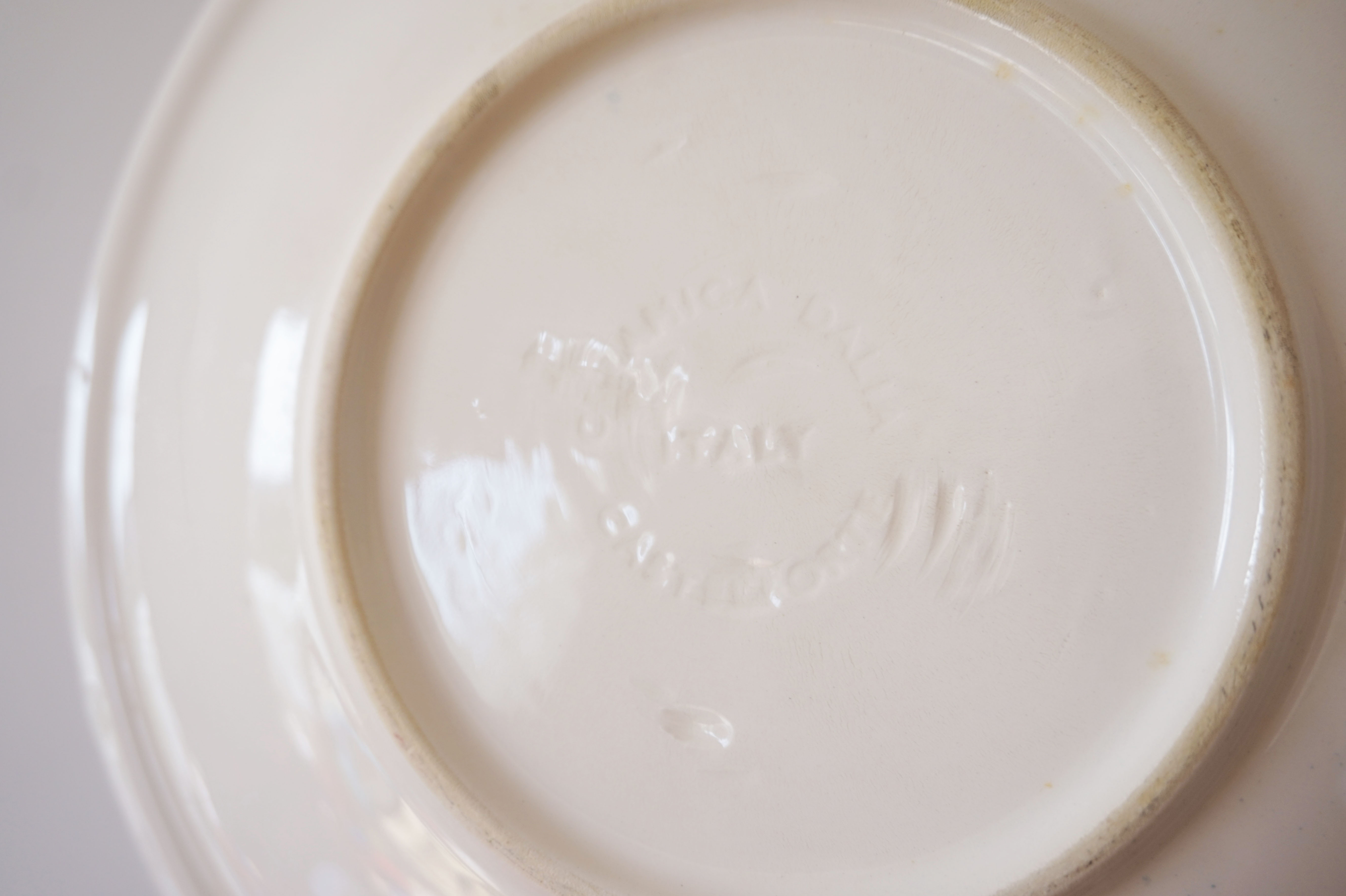 Set of 5 Italian plates Ceramica Dalia Castelforte