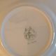 Set of six Moulin des Loups dessert plates, Nappe green model/ 50s-60s