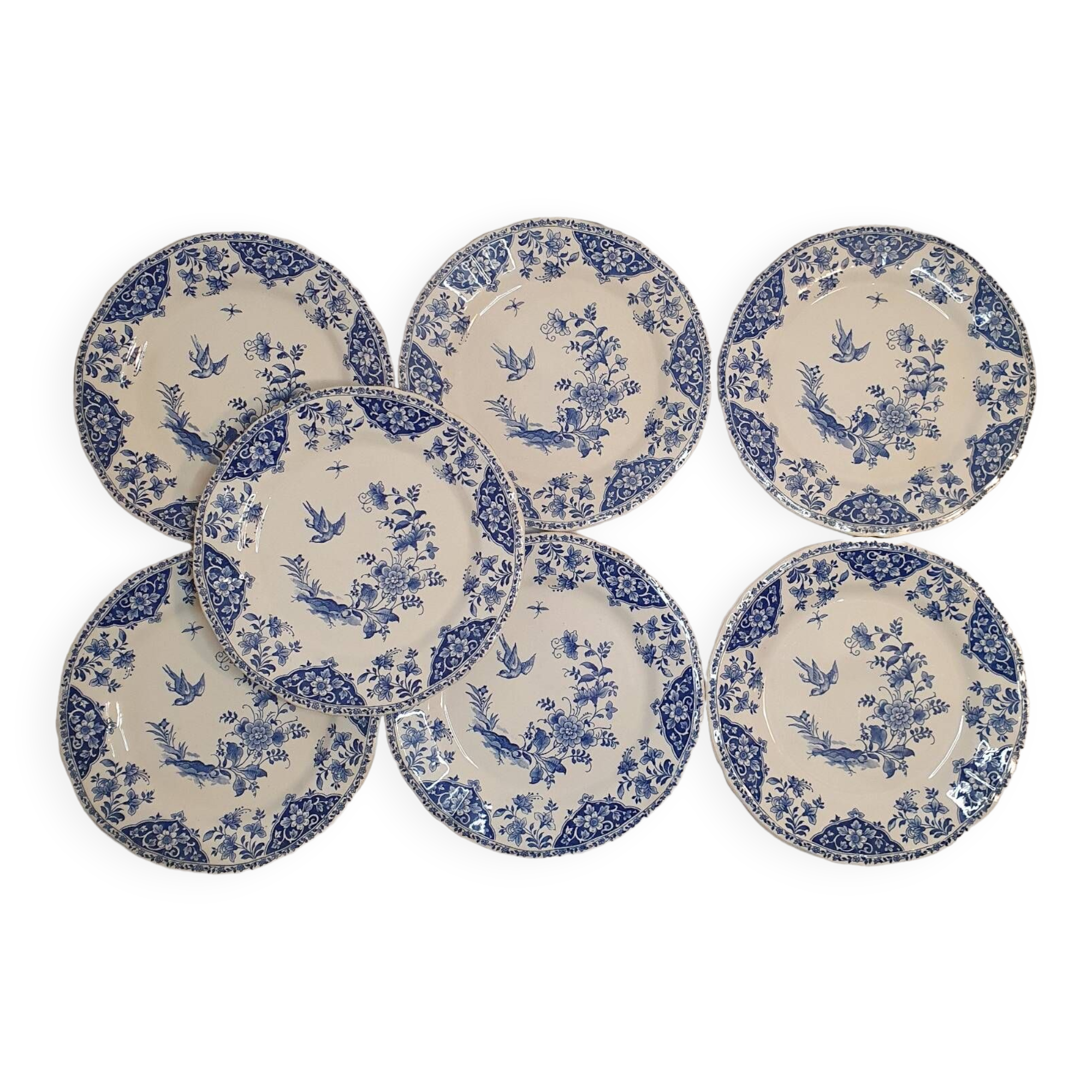 Gien Delft dinner plates