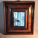 High period style mirror in solid wood from the early 20th century.