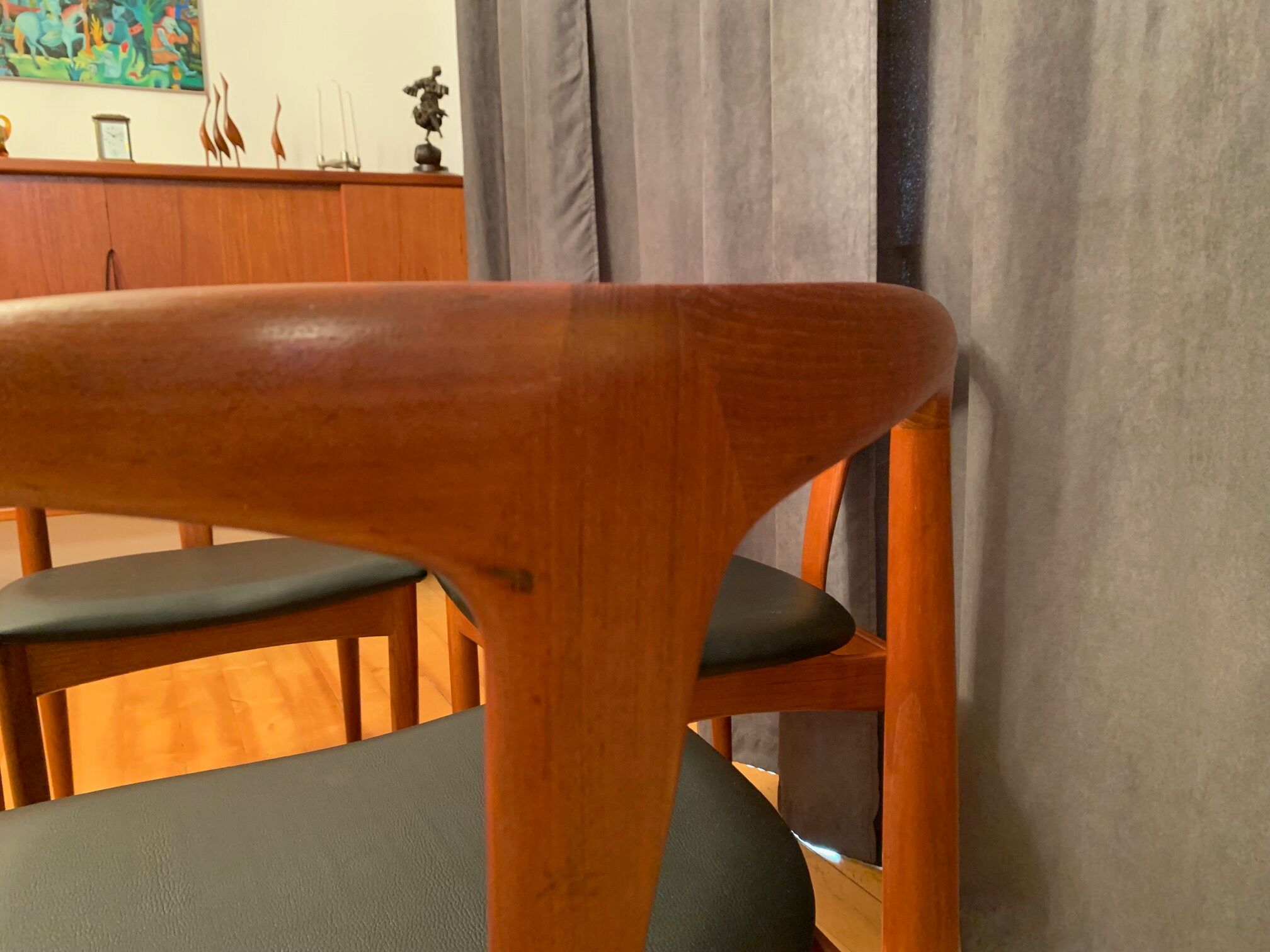 A set of four Juliane chairs by Johannes Andersen, Uldum Møbelfabrik, Denmark, 1960s.